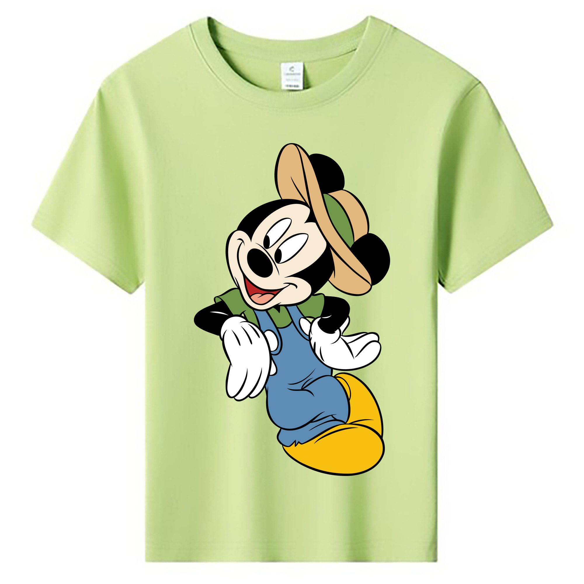 ミッキーマウス Mickey Mouse 綿100％キッズTシャツ（フロントプリント）